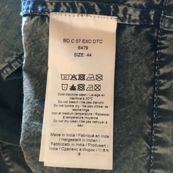 GANNI Sky Captain Blue Cotton Poplin Tie Blouse in size 12 - Picture 10 of 14